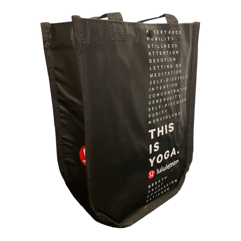 Lululemon Reusable Small Black This is Yoga Tote, New